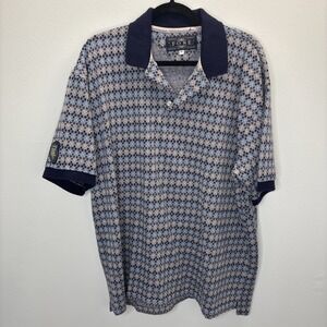 Fore Golfwear golf polo pickleball shirt midcentury modern Men L Sport Grandpa